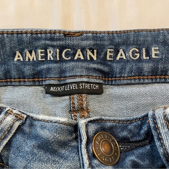 American Eagle Outfitters Next Level Stretch High Rise Jegging Jeans 8 Long - Picture 6 of 12